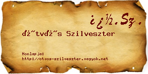 Ötvös Szilveszter névjegykártya